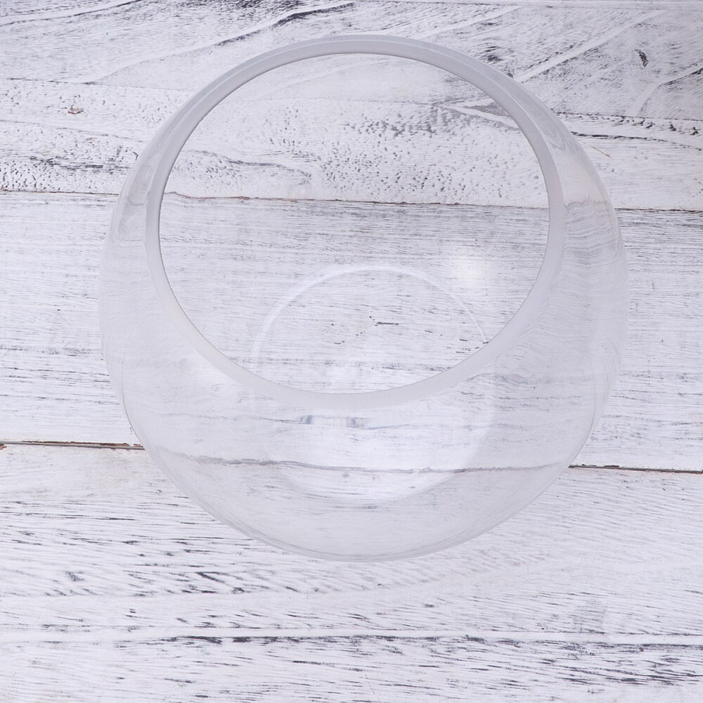 20cm Round Glass Fish Tank Globe Ecological Fish Bowl Terrarium Glass Aquariums for Home Hotel Fish Size