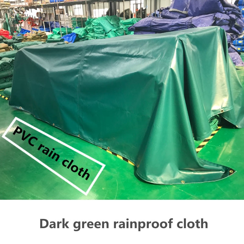 Waterproof tarpaulins covered ponchos rain wear PVC tarpaulin canvas canopy cloth cover car cloth with thick rain tarps