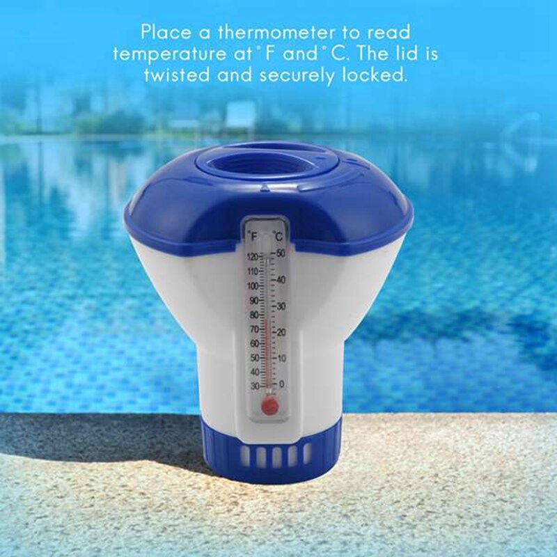 Automatic Disinfection Device for Swimming Pool Disinfection Pill Floating Dosing Device Floating Water Medicine Box