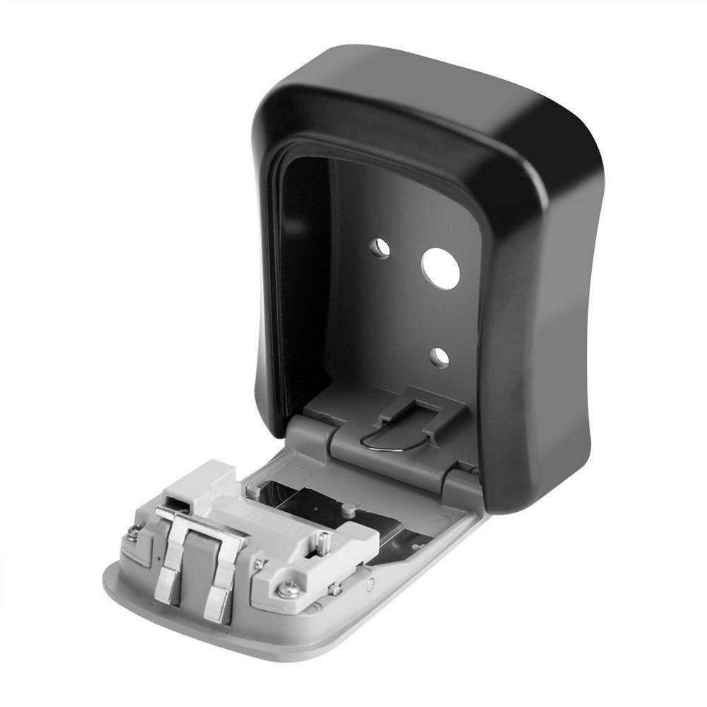 Pripaso 4 Digit Combination Key Lock Box Organizer Wall Mount Key Safe Box Metal Outdoor Security Key Storage Box For Indoor