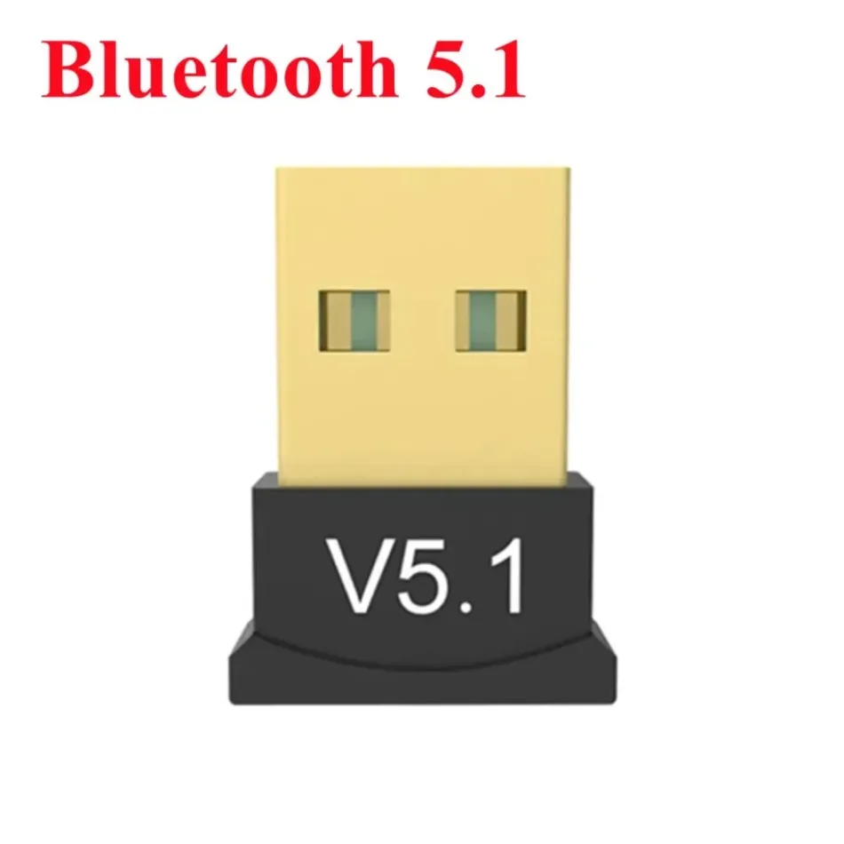 Adaptador USB Bluetooth 5,1 transmisor receptor Bluetooth 5,3 Dongle inalámbrico USB BT5.0 BT4.0 adaptadores para PC ordenador portátil: Rojo