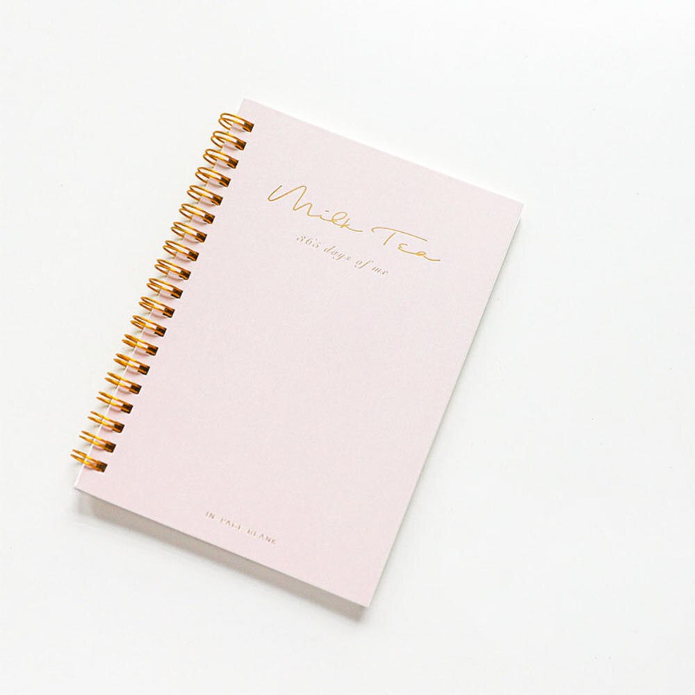 120 Pages B6 Notebook Travel Diary Horizontal Line Grid Coil Book Notepad Student School Office Supplies: Yellow