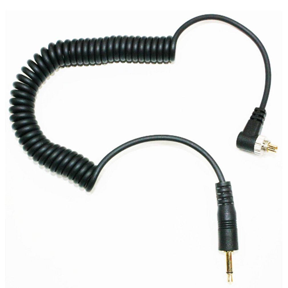 1 Meter Camera Knippert Accessoires 3.5Mm Male Pc Flash Sync Kabel Schroef Lock Voor Trigger Studio Licht