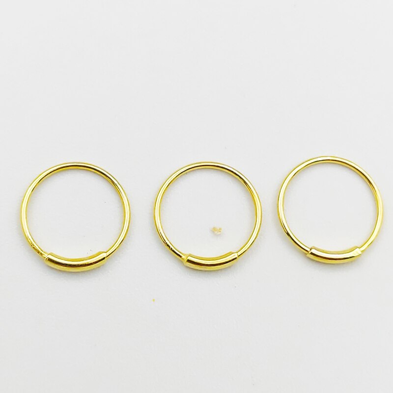 100pcs/lot 925 Sterling silver nose ring Cartilage Earring Tragus Nose Ring Eyebrow Hoop Piercing body jewelry