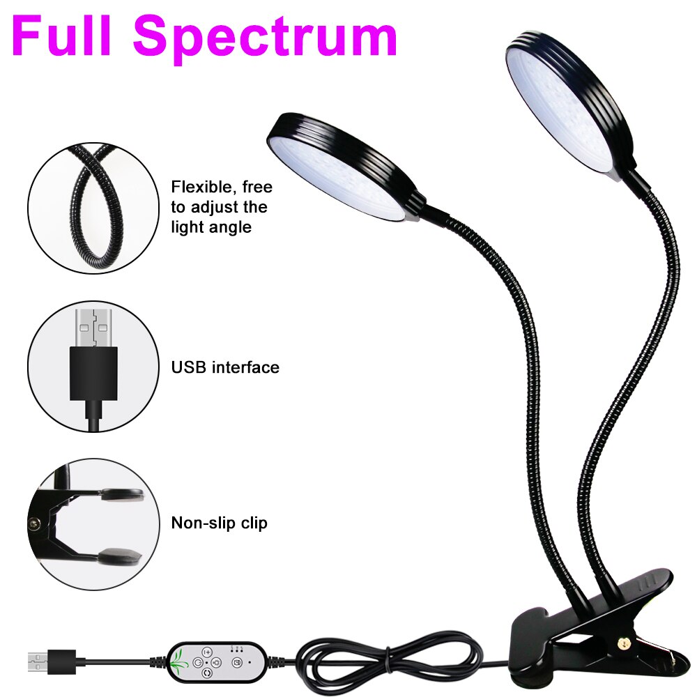 LED Grow Light Full Spectrum LED Rood Blauw 5V USB Kweeklampen Flexibele Slang Voor Planten Zaailingen Bloeiende Planten groeilicht