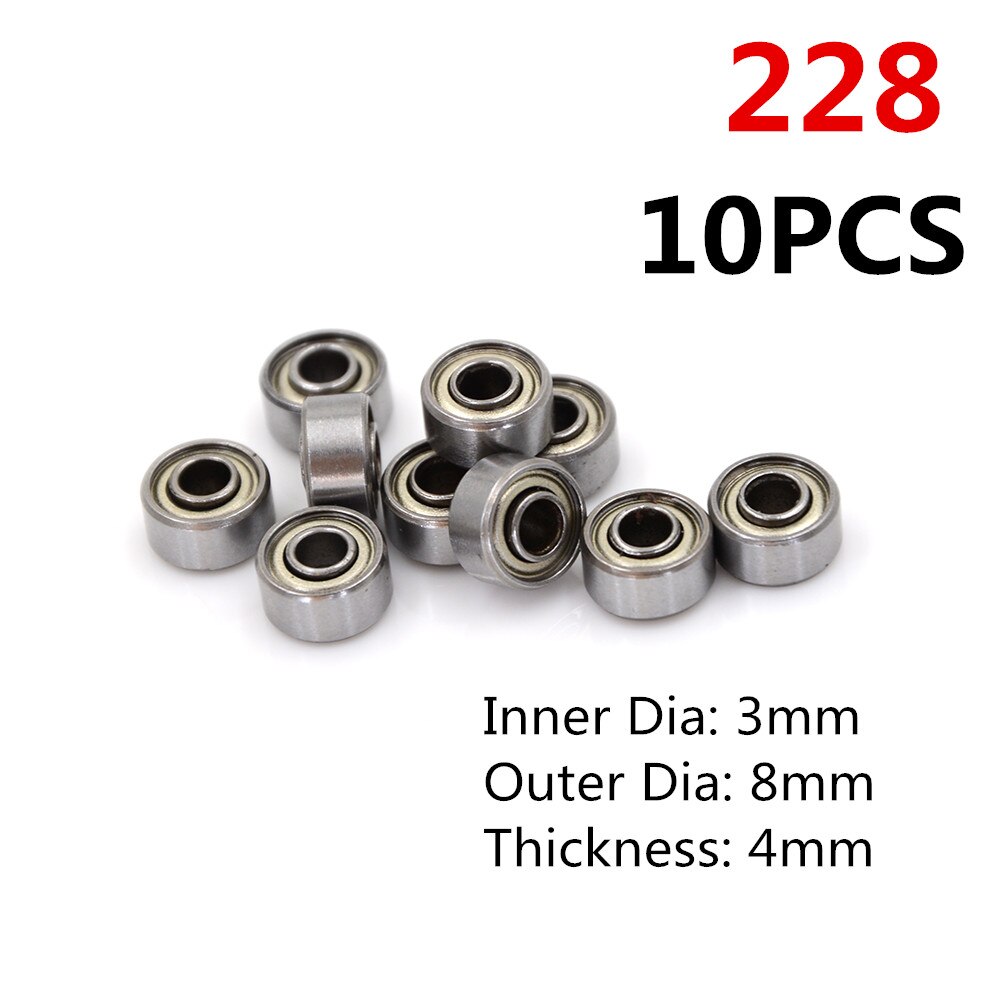 10 stk  mr62zz mr83 693zz metalskærmede præcisionskuglelejer minilejer  (2 x 6 x 2.5mm)