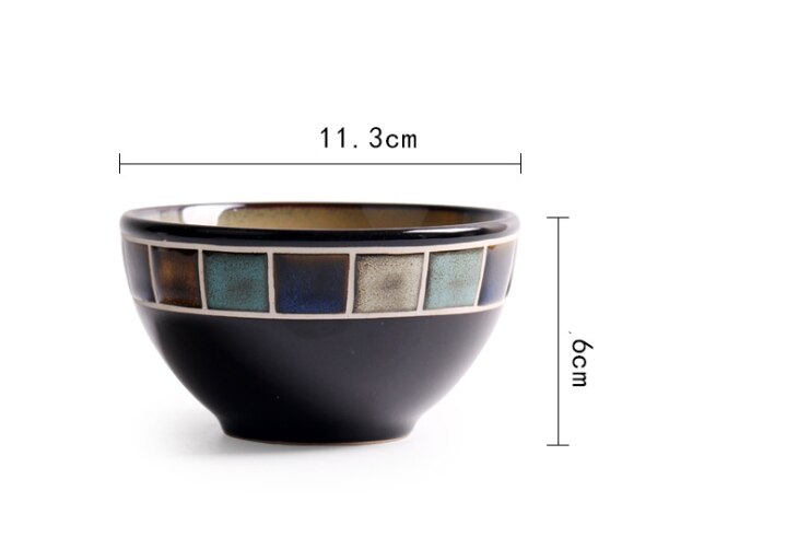 Cartoon Dinner Plate Set Ceramic Kitchen Plate Breakfast Tableware Set Food Dishes Rice Salad Noodles Bowl Soup Kitchen: 008