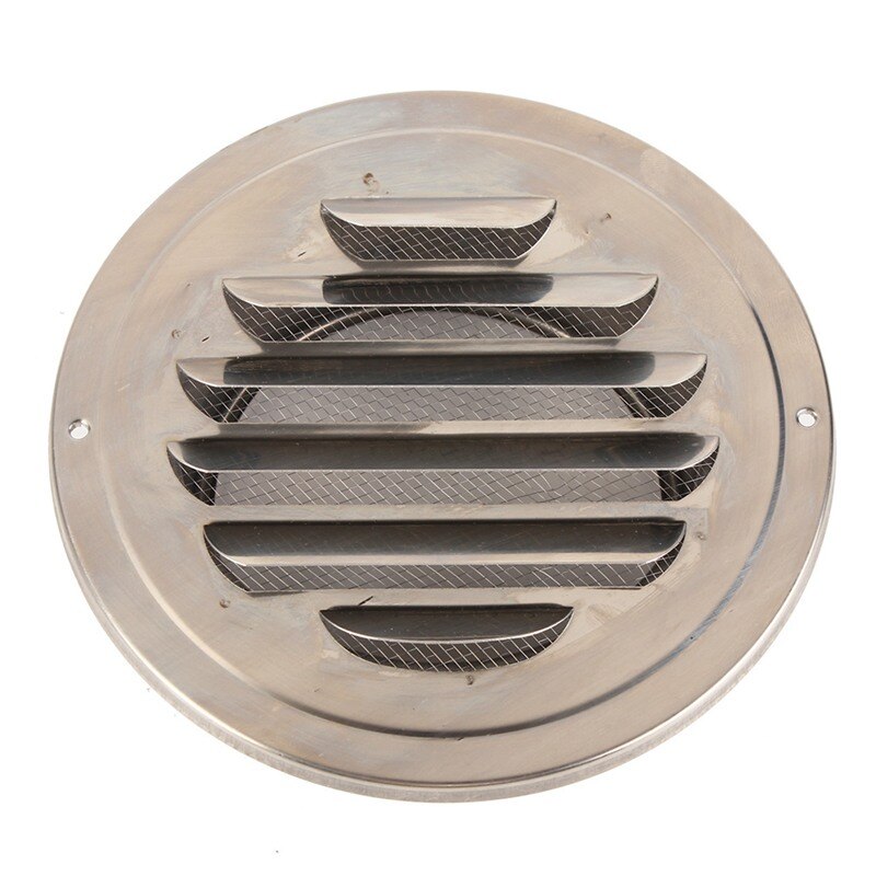 100mm Stainless Steel Round Circle Air Vent Grille Ducting Ventilation Cover