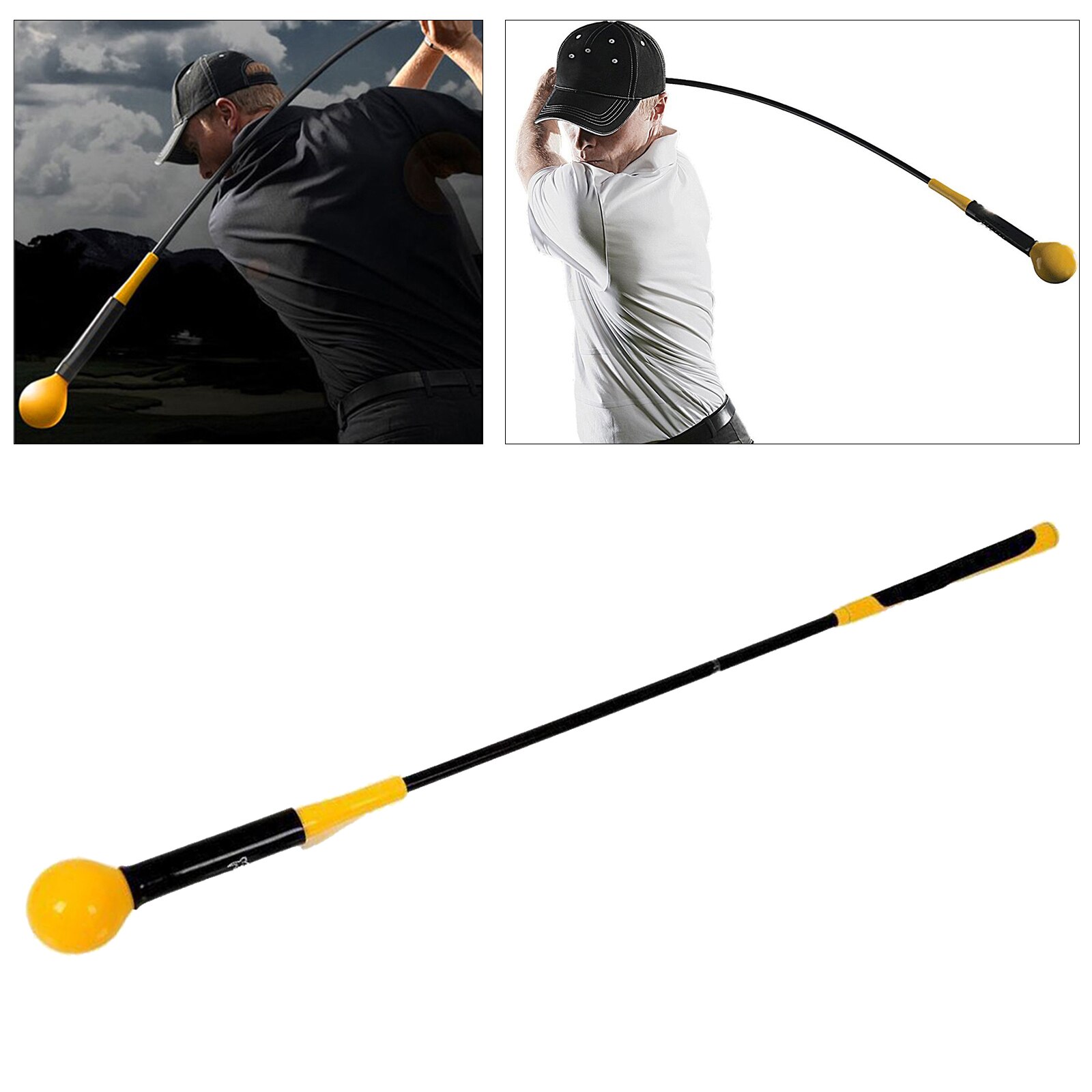 Golf Swing Trainer Stick Whip Indoor Practice Power Strength Tempo Training