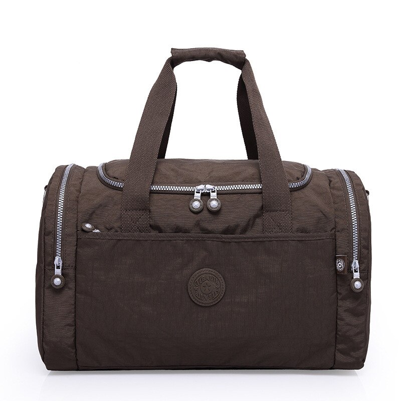 Delle Donne di modo Borse Da Viaggio Grande Capacità del Bagagliaio Impermeabile Duffle Bag Casual Borsoni Grande Week-End Viaggio Turistico Borsa: coffee