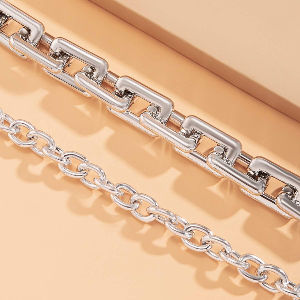 SHIXIN CCB Material Thick Link Chain Belt Female Chunky Belly Waist Chain Body Jewelry Waist Belts for Women Accessories