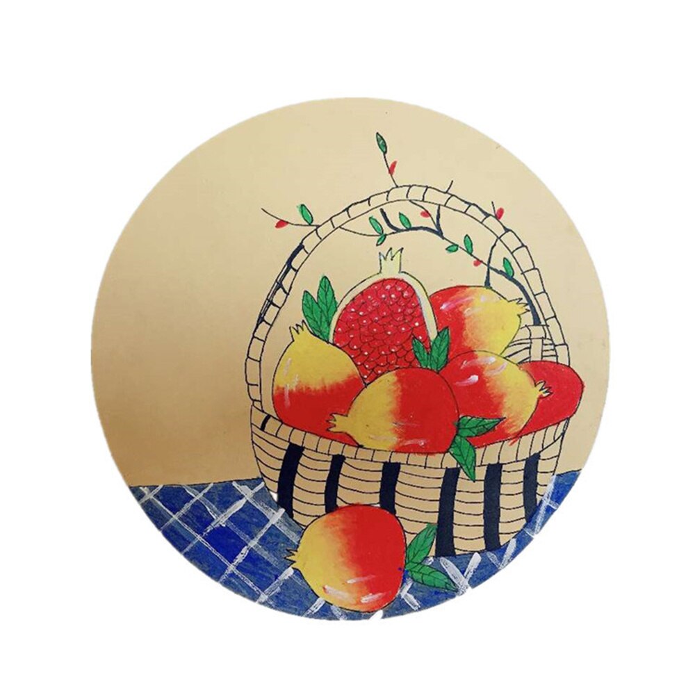 25 Sheets Round Kraft Sketch Paper Thick Drawing Pads Painting Art Supplies for Artist School (25cm Diameter)