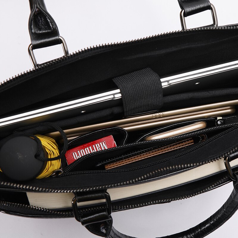 Herentas pu leer heren aktetas zakelijke zwarte schoudertassen laptop messenger bag heren handtas