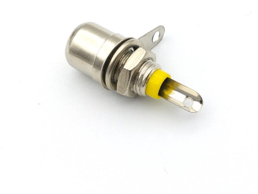 Connecteur RCA femelle, montage sur châssis, 6 pièces: YELLOW