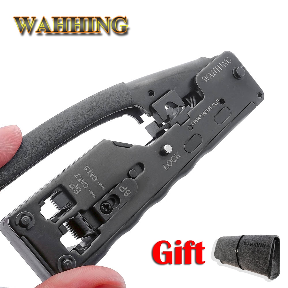 Netzwerk Werkzeuge Crimper RJ45 Werkzeuge Crimpen RJ45 kit Für Cat7 Cat6 Cat5e Stecker rj45 Stecker Kabel Multifunktio Crimp Metall Clip