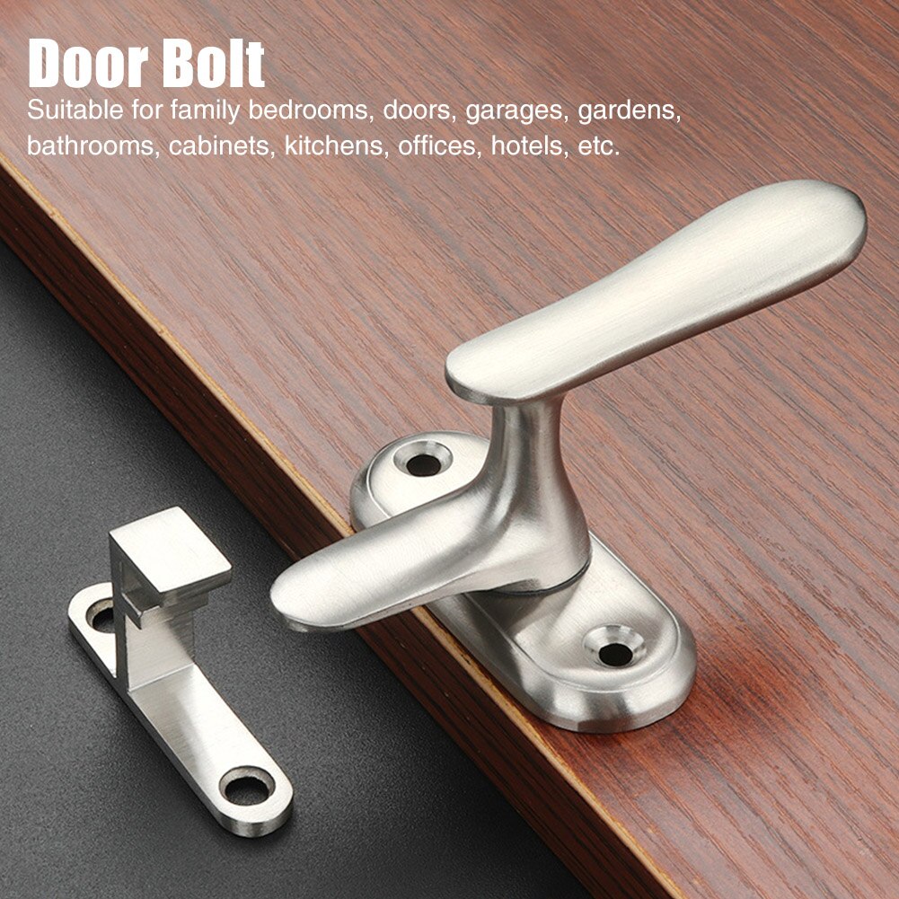 Home Safety Anti Theft Rustproof Door Bolt Gate Stainless Steel High Low Window Easy Install Pin Latch Hardware Rotating Buckle