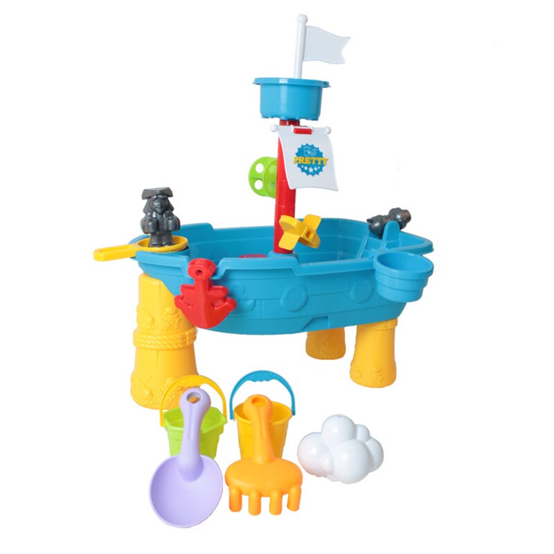 Sand Water Table for Toddlers 17-Piece Water Play Table for Kids Outdoor and Indoor with Accessories and Tools BM88