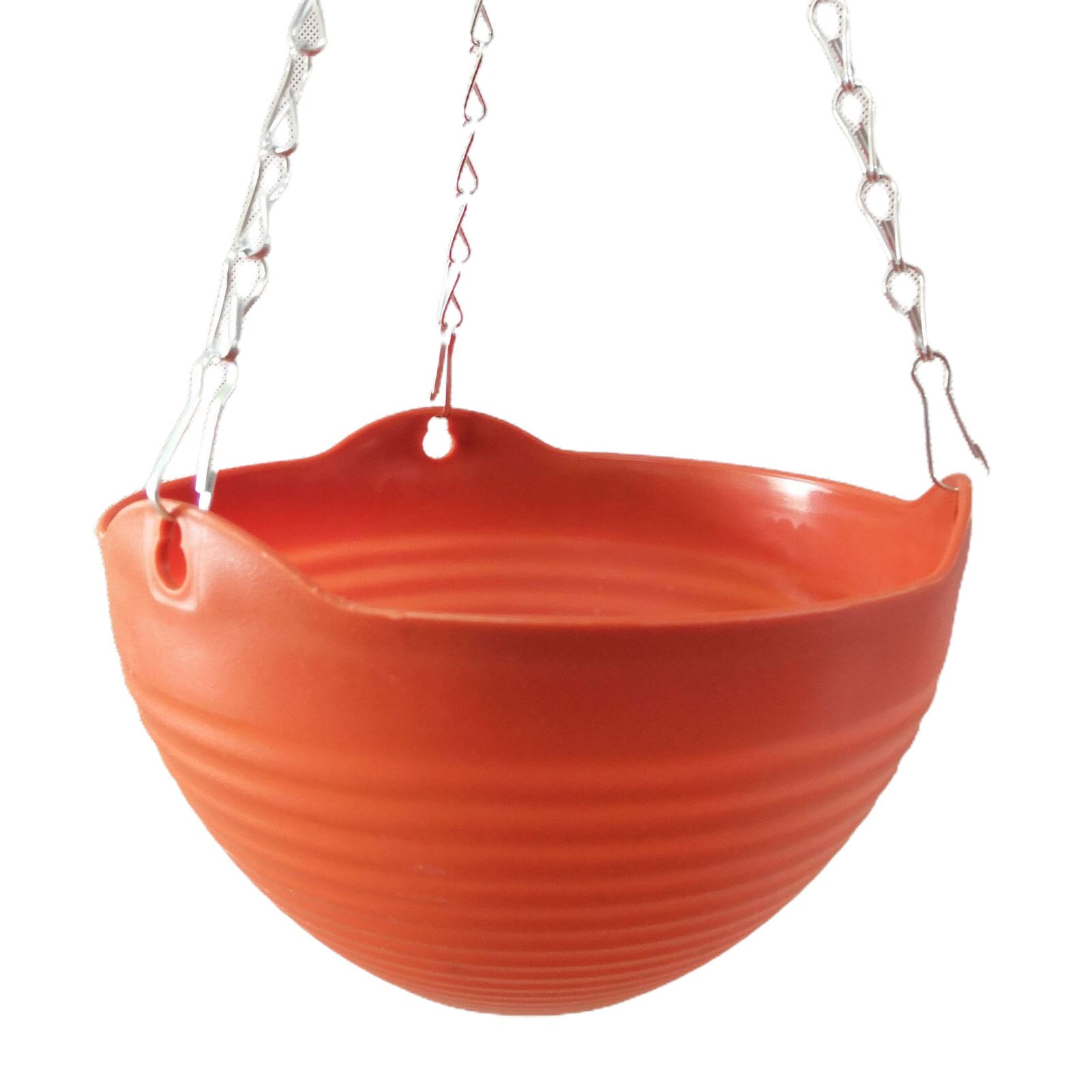 Hanging Plastic Flower Pots Garden Plant Pots Woven Hanger Planter Decorative Flower Pot Hanging Basket Balcony Decoration: L Brick Red