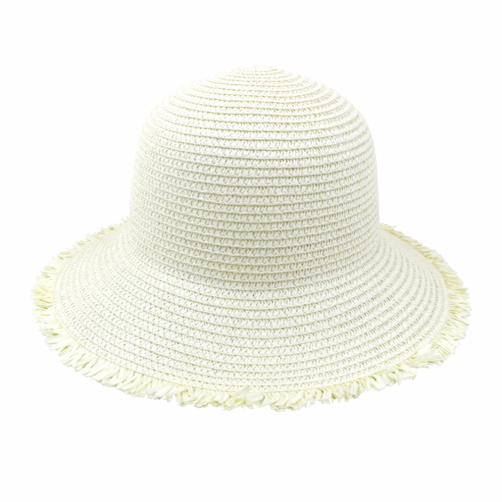 dame solhatt sammenleggbar stråhatt upf 50 beskyttelse anti-uv til sommer strandhatt 6 farger