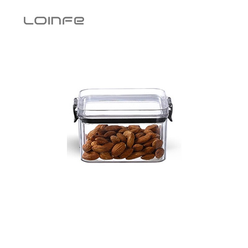 460/700/950/1300/1800ml Kitchen Food Storage Container Box Noodle Sealed Cans Storage Bottle Grain Cereal Dispenser Storage Box: 460ml