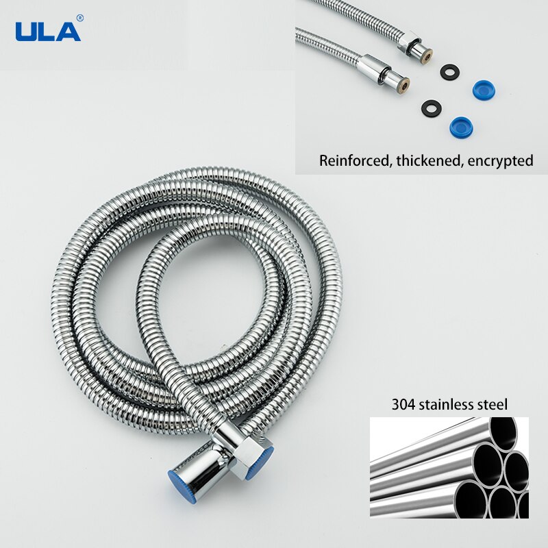 Stainless Steel Pipes Chrome Pull Out Shower Pipe Bath Basin Kitchen Drain Faucet Special Hose for Bathroom Hardware