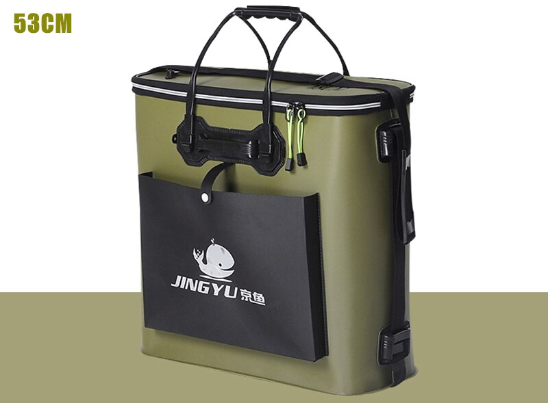 42/48/53cm Fishing Tackle Bucket Portable Fishing Bags Thickening EVA Live Fish Box Folding Outdoor Camping Hiking Water Bucket