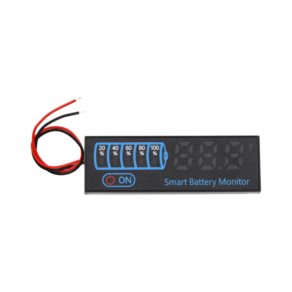 DC7-55V Säure/Lithium Universal Batterie Lade Anzeige Bord Batterie Level Anzeige Spannung Batterie Lade Tester 3S-14S: WHITE