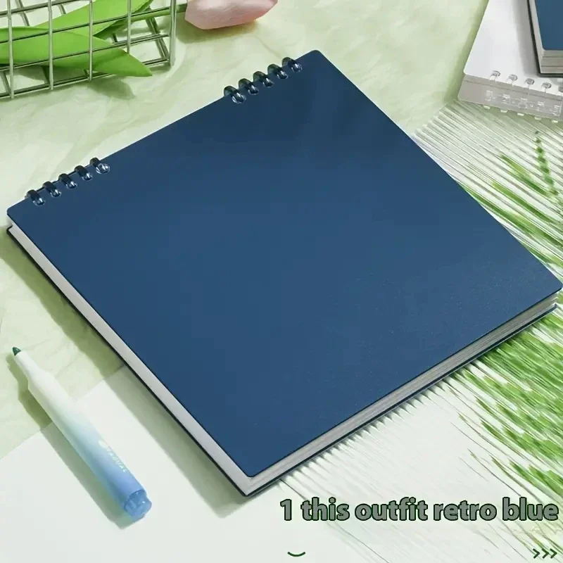 B5 Notebook, Diary, Flip Notebook, Diary, Stationery, Sketching, Writing Board, Office Supplies, School Supplies: Blue