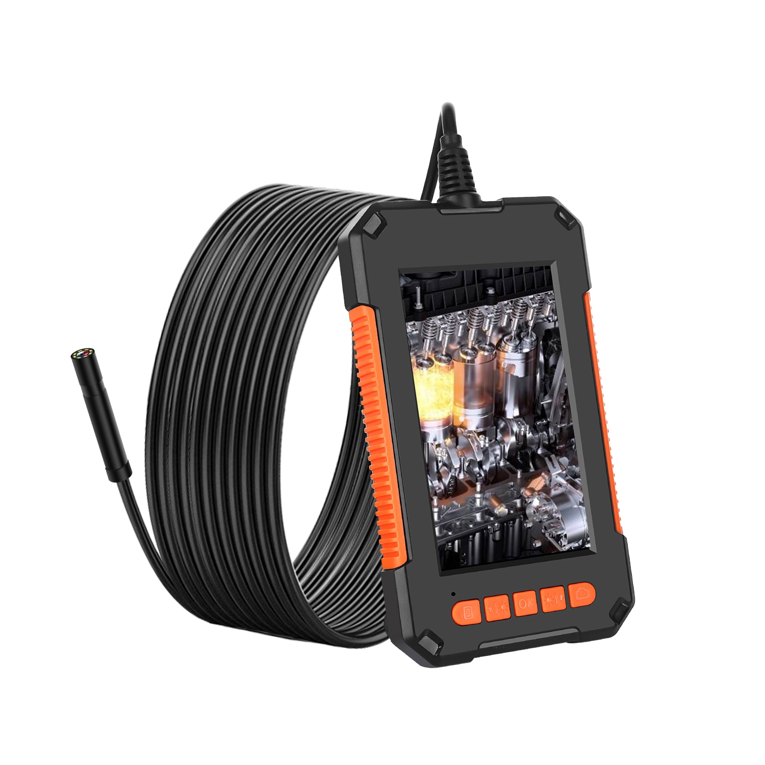 Industrielle 3-Objektiv-Endoskopkamera 5,0-Zoll-IPS 1080P HD-Inspektionskamera-Endoskop, geeignet für verschiedene kleine Kanäle IP67 wasserdicht Industrielle 3-Objektiv-Endoskopkamera 5,0-Zoll-IPS 1080P HD-Inspektionskamera-Endoskop, geeignet für verschiedene kleine Kanäle IP67 wasserdicht
