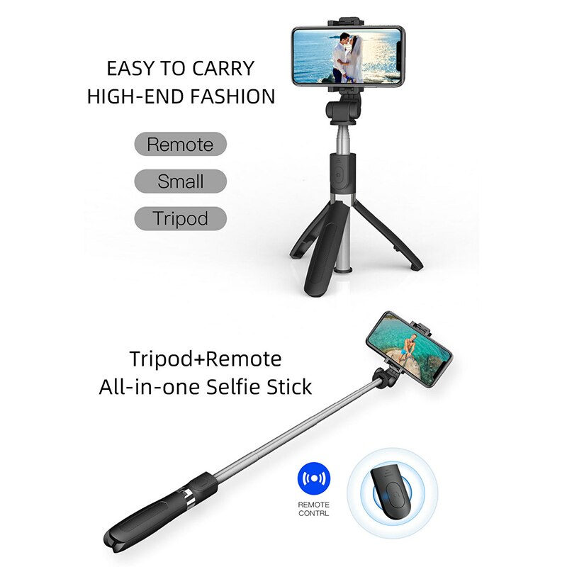 Statief Selfie Stick Voor Iphone 11 Samsung S20 Huawei Xiaomi Statief Selfie Stok Draadloze Bluetooth Met Afstandsbediening