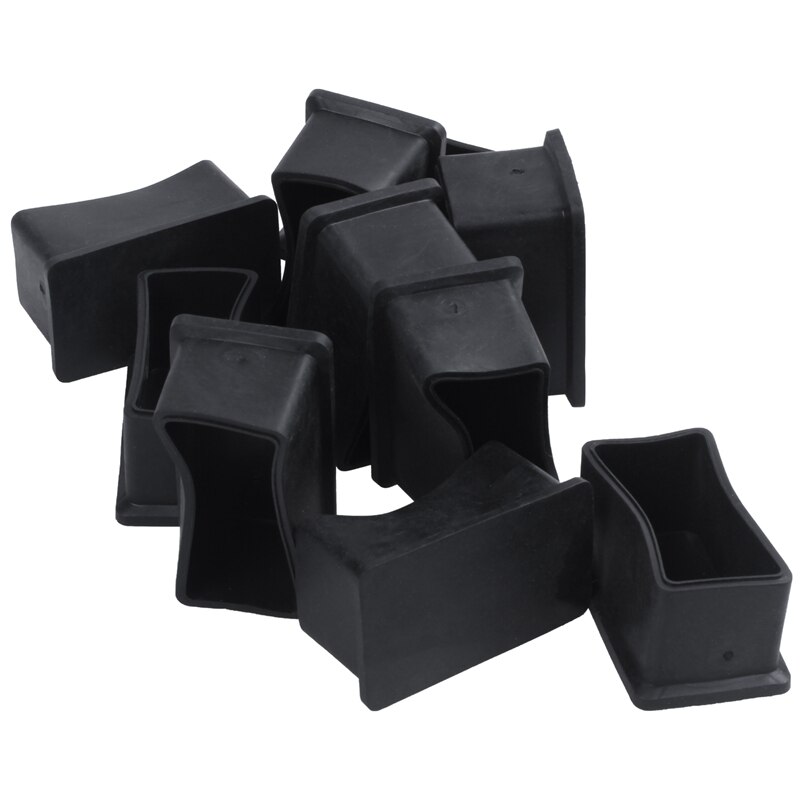 Rubber Chair Table Foot Cover Furniture Leg Protectors 25x50mm 10 Pcs