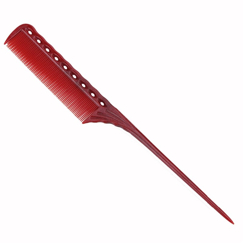 4Pcs/Set Anti-Static Red Hairdressing Comb Detangling Platic Straightening Comb Barber Hair Different Combs Set