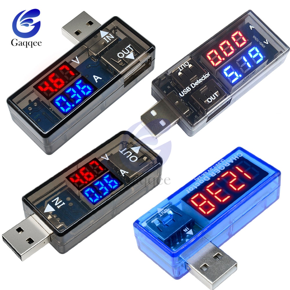 LED Digital Dual USB Port Strom Spannung Lade Test Detektor Tester Batterie Voltmeter Amperemeter Ladegerät Arzt Meter Monitor
