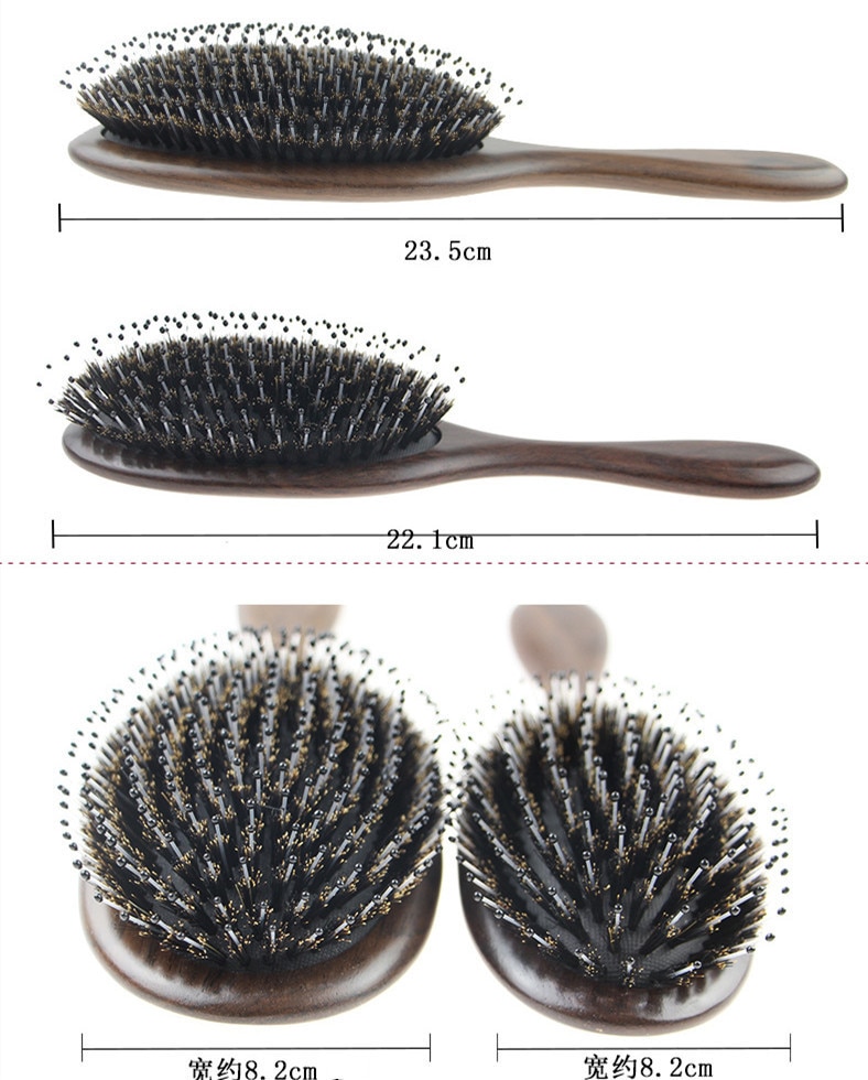 Sandeltræ hår kam sundhedspleje massage kamme anti-statisk hår børste reducere hårtab frisør styling