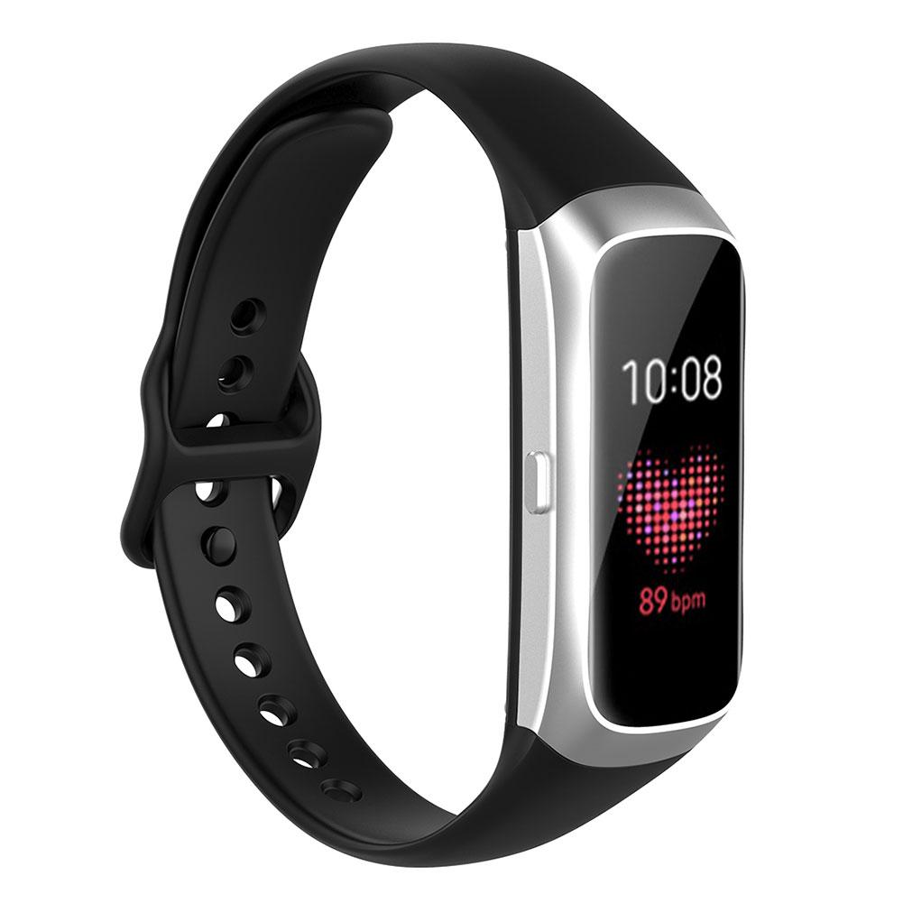 Para samsung galaxy fit SM-R370 pulseira de silicone pulseira inteligente pulseira esporte pulseira de borracha substituição: A