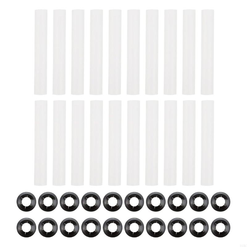 31BC actualiza los rodillos para puertas garaje, 20 fundas rodillos para funcionamiento y silencioso