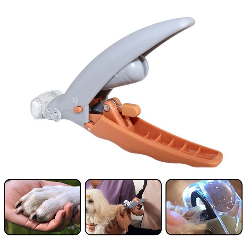 Led Licht Huisdier Nagelknipper Voor Huisdier Trimmen Katten Honden Nagels Claws Nail Trapper Quick-Clip Stalen Messen