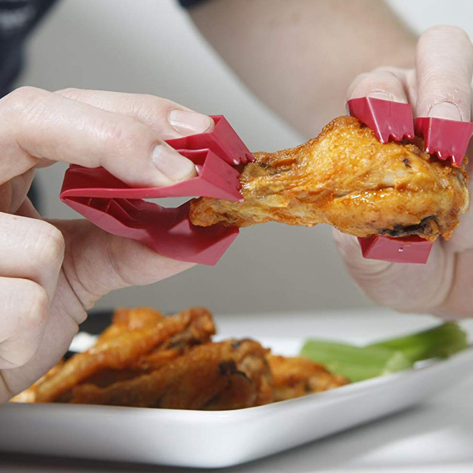 Food Finger Tongs Baking Kitchen Multifunctional Food Tong Food Tongs Anti-scald Food Tongs Utensil For Keeping Clean Kitchen