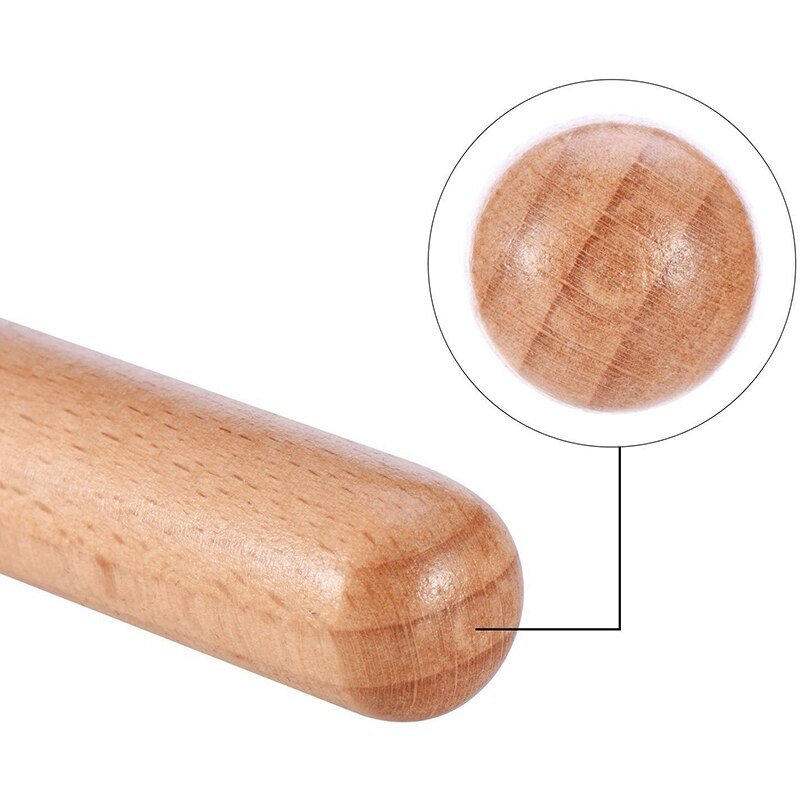 8 Pairs Classical Wood Claves Musical Percussion Instrument Natural Hardwood Rhythm Sticks Percussion Rhythm Sticks Chil