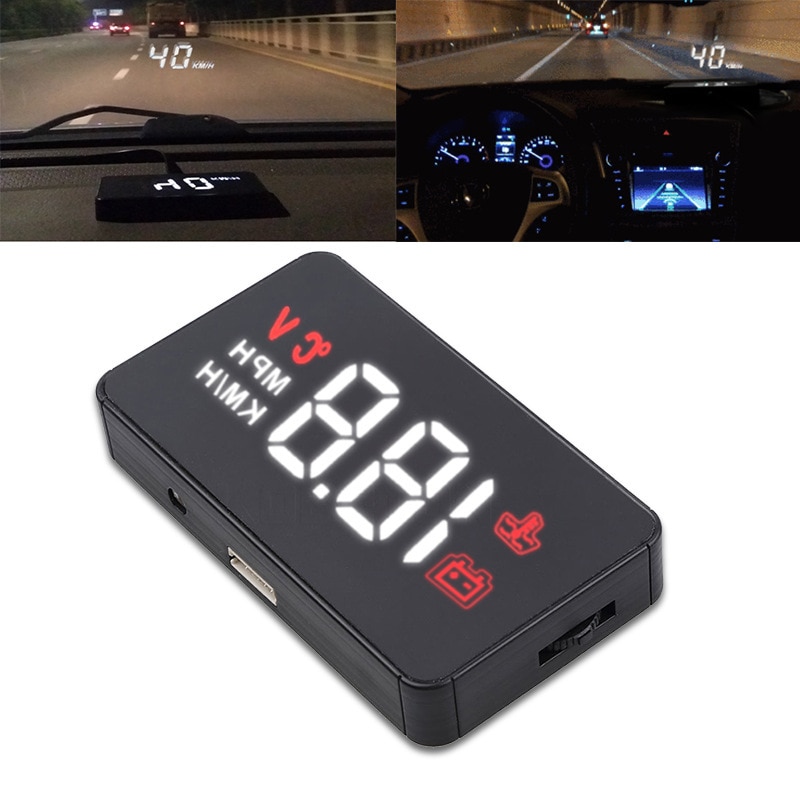 car Speed Projector windshield head up display A100 car gadgets Automobile obd2 HUD Rise Monitor OBD 2 Driving Computer