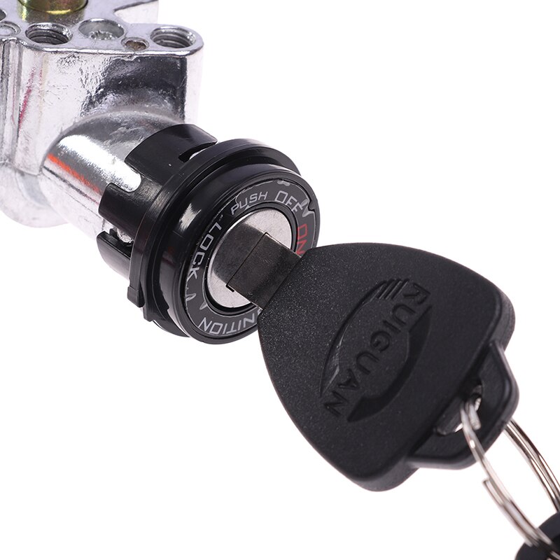 Hoge Prestaties Universele Batterij Chager Mini Slot Met 2 Sleutels Voor Motorfiets Elektrische Fiets Scooter E-Bike Elektrische Lock
