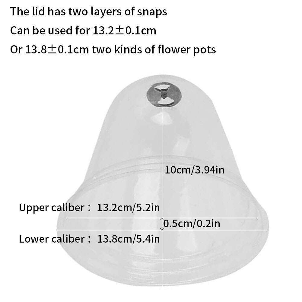 4pcs Garden Cloche Dome Plant Bell Plant Covers For Garden Decor Plant Protector Cover Plastic For Plant Protection Cover