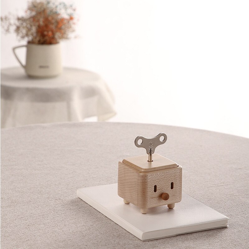 Carillon carino in legno fatto a mano Sinzyo Jun regalo unico per compleanno/natale/san valentino/anniversario per bambini