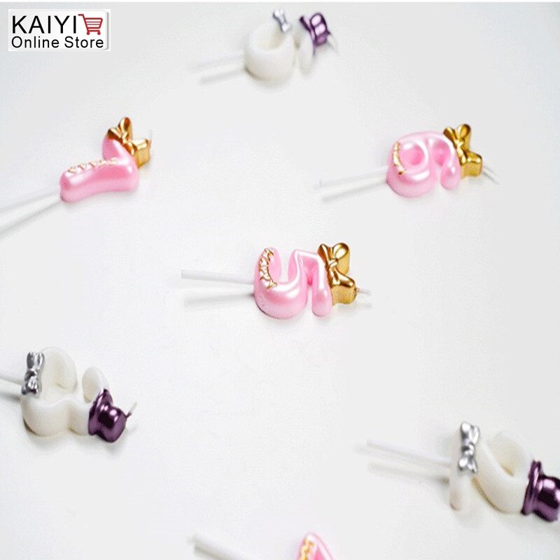 Bougie d'anniversaire numéro 0-9, 1 pièce, joyeux gâteau s pour fête, gâteau couronne/enfants, outils de décoration de mariage pour adultes