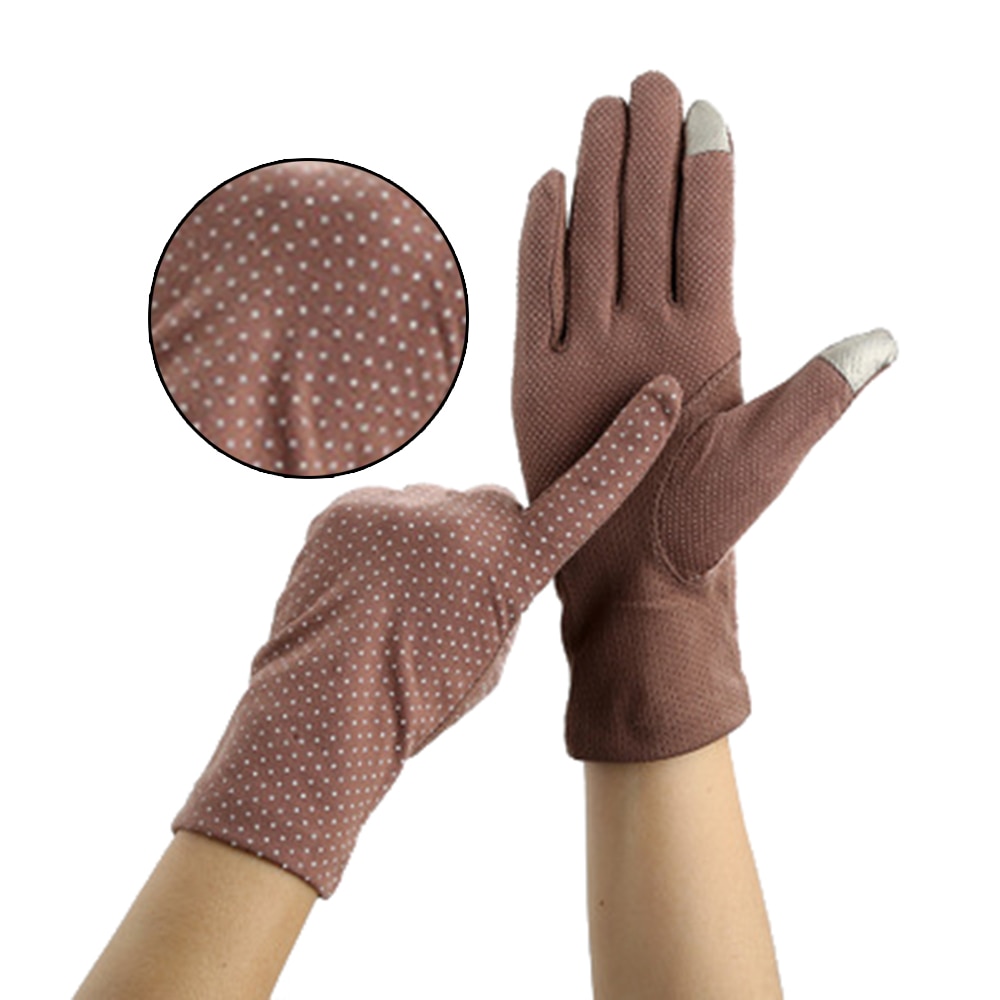 Sommer damen radfahren sonnenschutz nicht-Unterhose spitze dünne handschuhe baumwolle touchscreen handschuhe