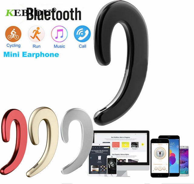 Draadloze Bluetooth Oortelefoon Stereo Draadloze Hoofdtelefoon Hd Oproep Geen Oordopje Bluetooth Headset Met Microfoon Voor Iphone Xiaomi