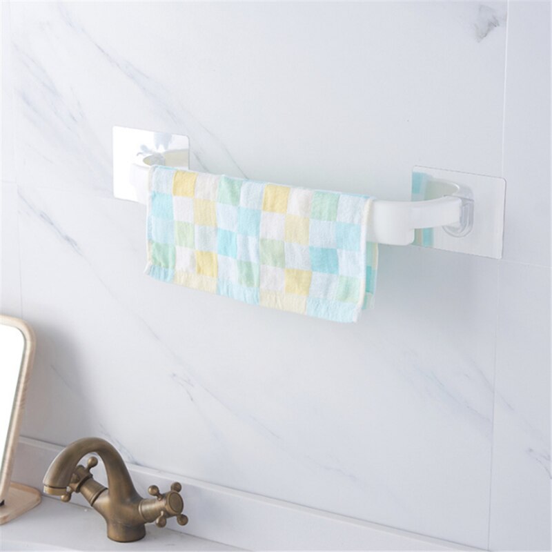 Taza de succión de trompeta plástica, toallero montado en la pared sin agujero de perforación, toallero, estante impermeable para Baño