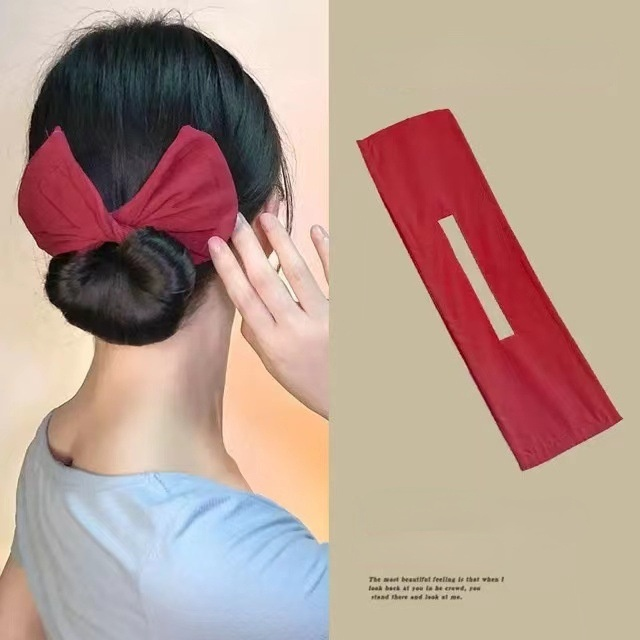 Multicolor Deft Bun Print Headband Hairpin for Women Girl Cloth Hair Circle Bun Maker Ponytail Holder Hair Accessories 1pcs: SILVER PLATED