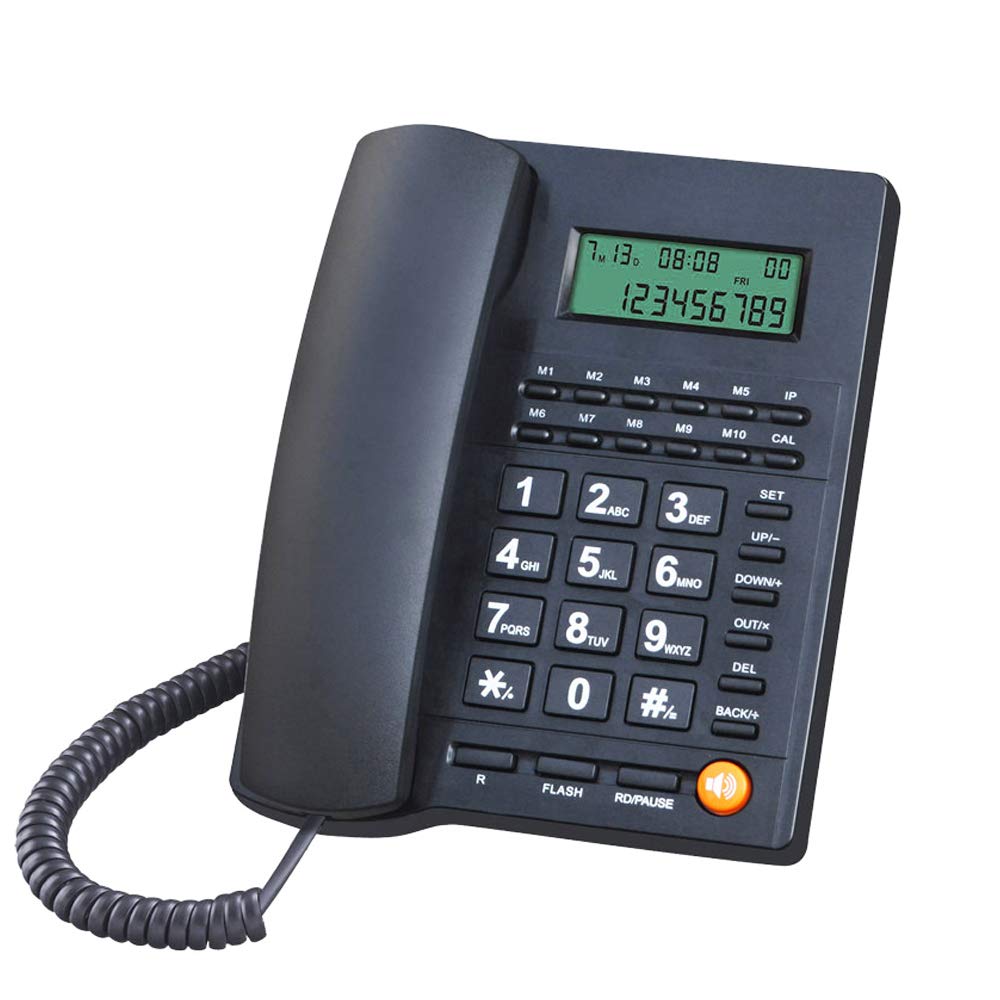 Snoer Caller Id Telefoon Met Luidspreker Voor Thuis En Kantoor Bedrade Vaste Telefoon Set Eenvoudige Analoge Desktop Telefoons