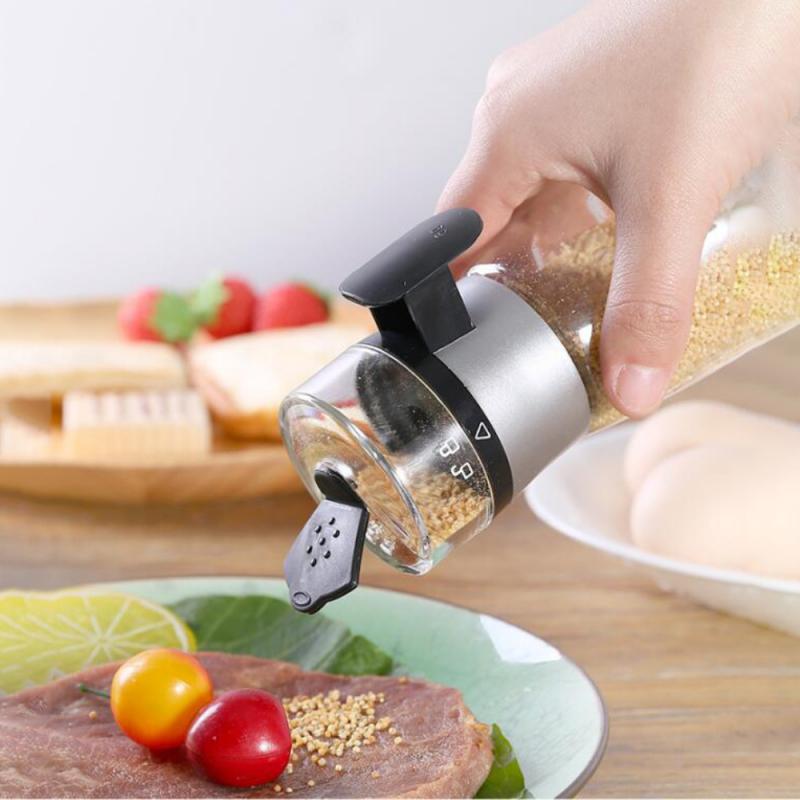 5g Push Type Salt Dispenser Moisture-Proof Salt Sugar Bottle Spice Pepper Shaker Spice Jar Multi-Purpose Can Kitchen Gadgets